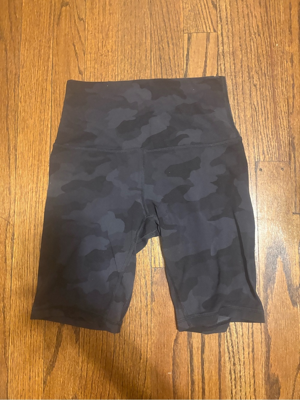 lululemon athletica Black Camo High-Rise Bike Shorts